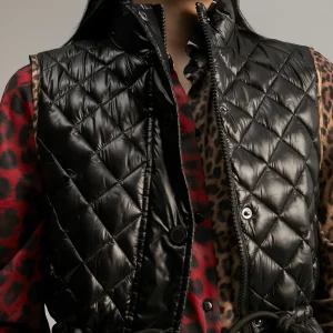 Lola Casademunt Animal Print | Chalecos<Chaleco detalles animal print NEGRO