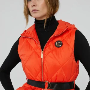 Lola Casademunt Chalecos<Chaleco largo acolchado NARANJA