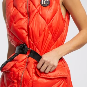 Lola Casademunt Chalecos<Chaleco largo acolchado NARANJA