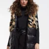Lola Casademunt Animal Print | Chalecos<Chaleco pelo combinado NEGRO-MARRON