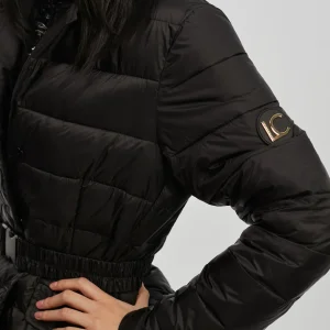 Lola Casademunt Abrigos Y Cazadoras | Chaquetas Y Gabardinas<Chaqueta acolchada con cinturón NEGRO