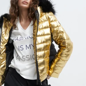 Lola Casademunt Abrigos Y Cazadoras<chaqueta acolchada metalizada DORADO