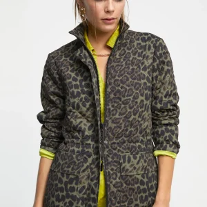 Lola Casademunt Animal Print | Abrigos Y Cazadoras<Chaqueta animal print NEGRO-VERDE