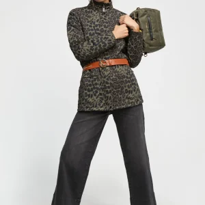 Lola Casademunt Animal Print | Abrigos Y Cazadoras<Chaqueta animal print NEGRO-VERDE