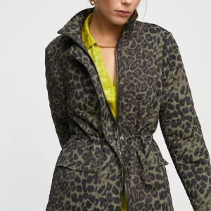 Lola Casademunt Animal Print | Abrigos Y Cazadoras<Chaqueta animal print NEGRO-VERDE