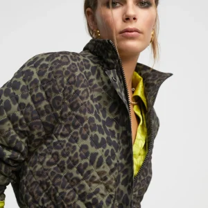 Lola Casademunt Animal Print | Abrigos Y Cazadoras<Chaqueta animal print NEGRO-VERDE