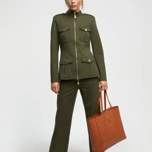 Lola Casademunt Chaquetas Y Gabardinas | Americanas Y Blazers<Chaqueta con cremallera KAKI