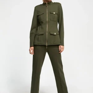 Lola Casademunt Chaquetas Y Gabardinas | Americanas Y Blazers<Chaqueta con cremallera KAKI