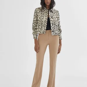 Lola Casademunt Chaquetas Y Gabardinas | Americanas Y Blazers<Chaqueta corta animal print NEGRO-MARRON