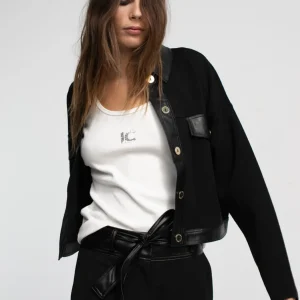 Lola Casademunt Chaquetas Y Gabardinas<Chaqueta corta de punto NEGRO