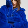 Lola Casademunt Abrigos Y Cazadoras | Chaquetas Y Gabardinas<Chaqueta de pelo AZUL