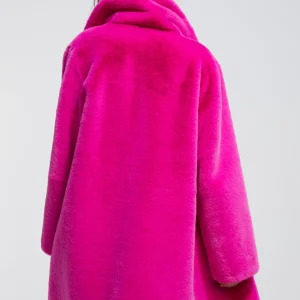 Lola Casademunt Abrigos Y Cazadoras<Chaqueta de pelo FUCSIA