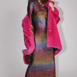 Lola Casademunt Abrigos Y Cazadoras<Chaqueta de pelo FUCSIA