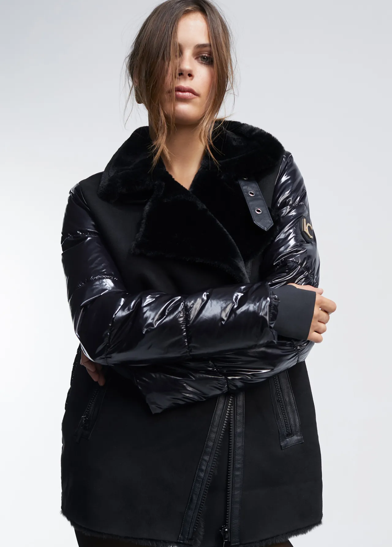 chaqueta_doble_faz_1.webp Lola Casademunt Abrigos Y Cazadoras<Chaqueta doble faz NEGRO