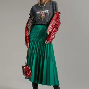 Lola Casademunt Abrigos Y Cazadoras<Chaqueta efecto charol ROJO