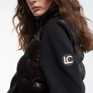Lola Casademunt Animal Print | Chalecos<Chaqueta efecto escamas NEGRO-MARRON
