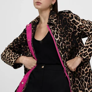 Lola Casademunt Chaquetas Y Gabardinas<Chaqueta en print animal NEGRO-MARRON