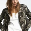 Lola Casademunt Animal Print | Abrigos Y Cazadoras<Chaqueta Jacquard animal NEGRO-METAL