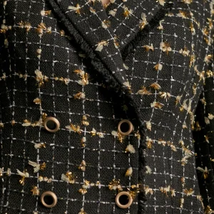Lola Casademunt Chaquetas Y Gabardinas | Americanas Y Blazers<Chaqueta perfecto cuadros NEGRO-MARRON