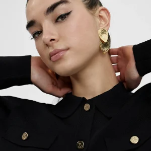 Lola Casademunt Chaquetas Y Gabardinas | Punto<Chaqueta punto con botones NEGRO