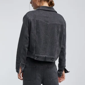 Lola Casademunt Abrigos Y Cazadoras<Chaqueta tejana strass TEJANOGRIS