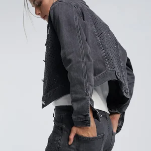 Lola Casademunt Abrigos Y Cazadoras<Chaqueta tejana strass TEJANOGRIS