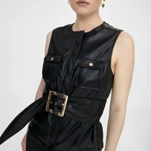 Lola Casademunt Accesorios<Cinturón ancho con maxi hebilla NEGRO