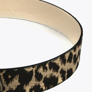 Lola Casademunt Accesorios<Cinturón ancho maxi hebilla CRUDO-MARRON