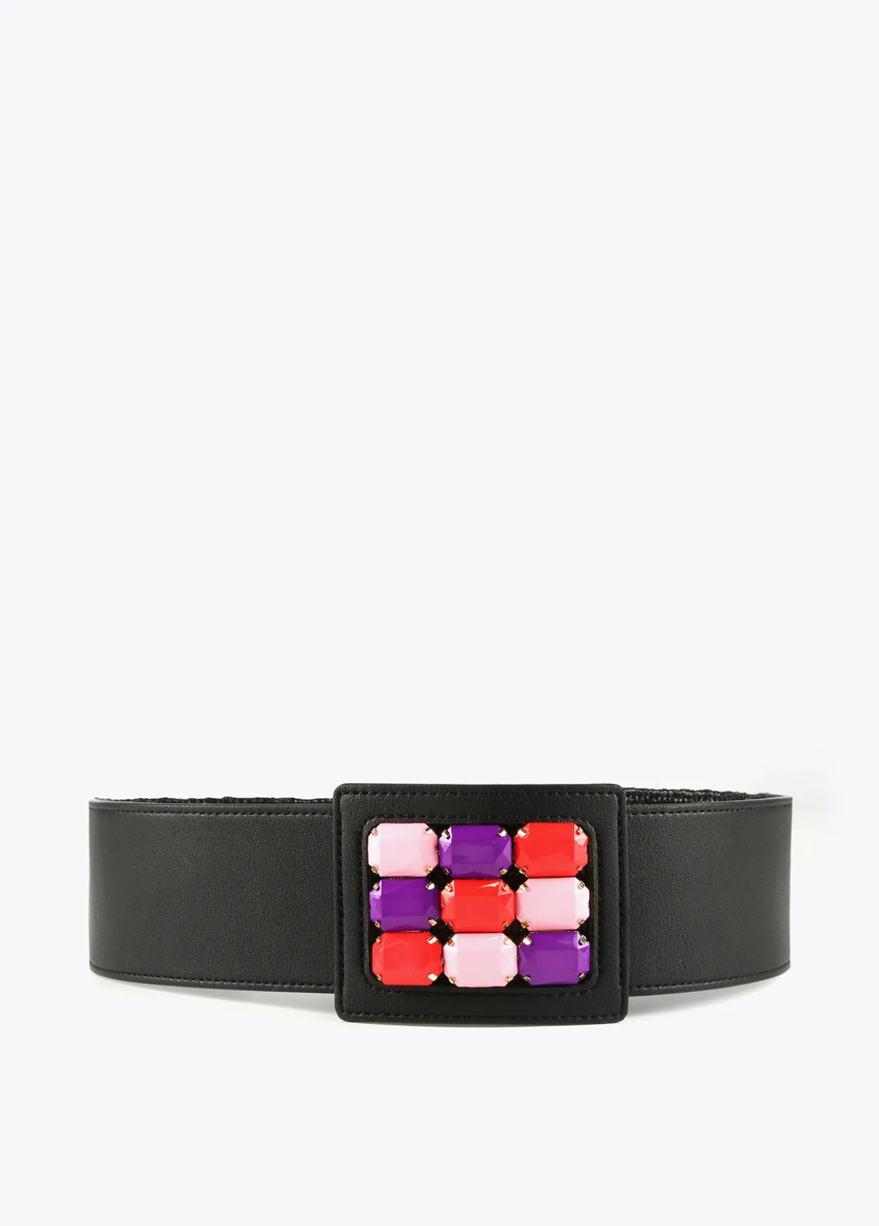 cinturn_elstico_efecto_rfia_0.webp Lola Casademunt Accesorios<Cinturón elástico efecto ráfia NEGRO