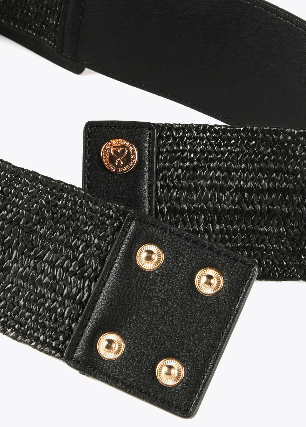 cinturn_elstico_efecto_rfia_3.webp Lola Casademunt Accesorios<Cinturón elástico efecto ráfia NEGRO