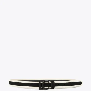 Lola Casademunt Accesorios<Cinturón estrecho canvas NAVY