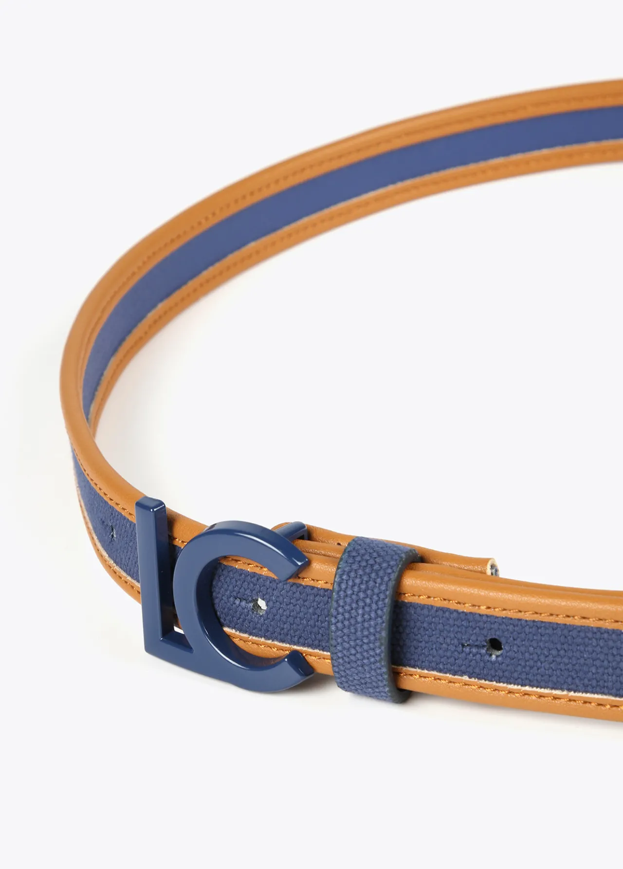 cinturn_estrecho_canvas_1.webp Lola Casademunt Accesorios<Cinturón estrecho canvas NAVY