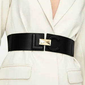 Lola Casademunt Accesorios<Cinturón hebilla LC NEGRO
