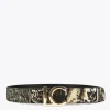 Lola Casademunt Animal Print | Cinturones<Cinturón jacquard NEGRO-METAL