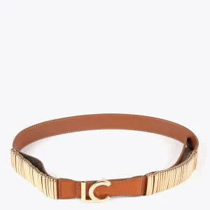Lola Casademunt Cinturones<Cinturón multi anillas CAMEL