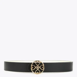 Lola Casademunt Cinturones<Cinturón reversible NEGRO-CRUDO