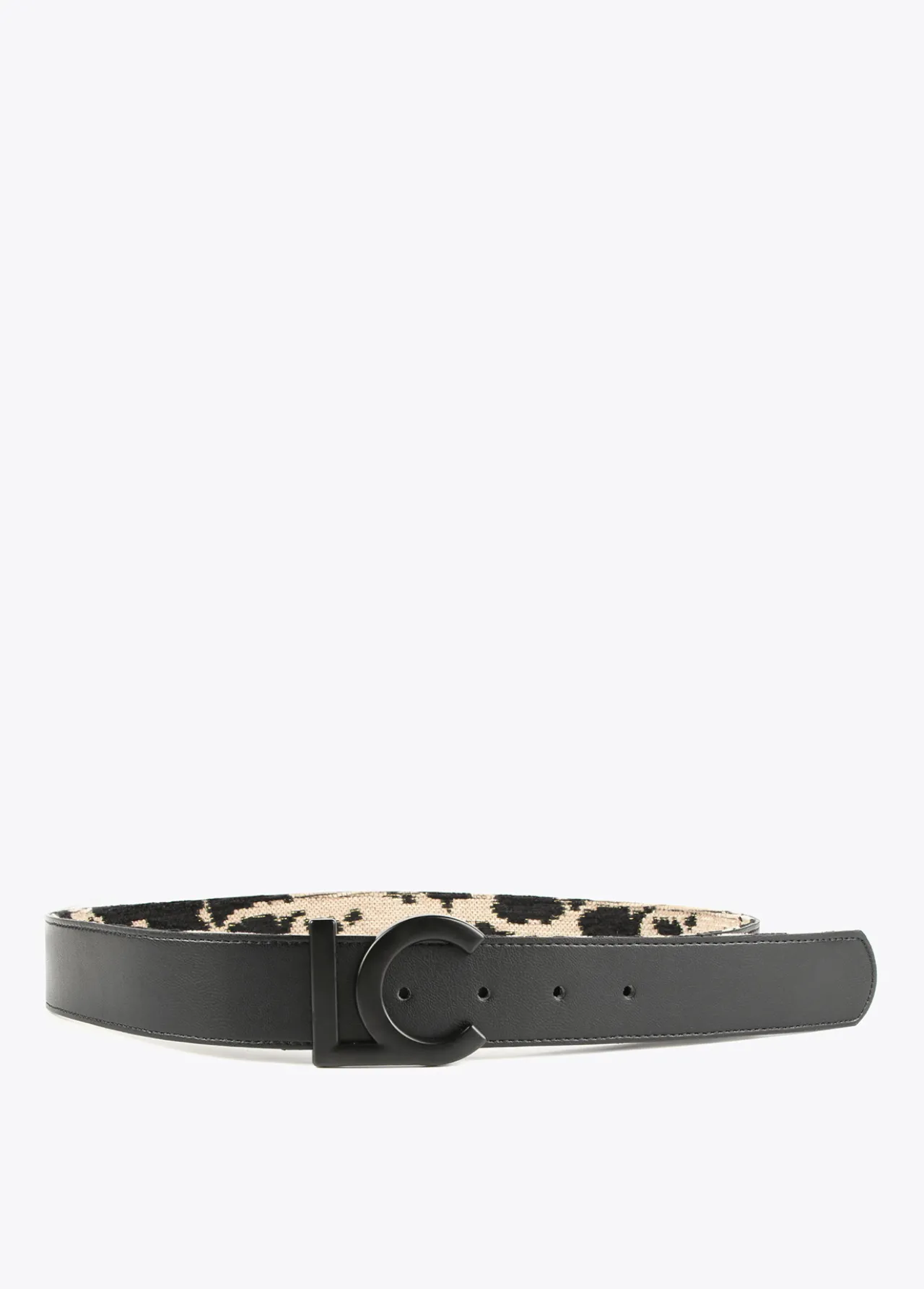cinturn_reversible_animal_1.webp Lola Casademunt Animal Print | Cinturones<Cinturón reversible animal MARRON-NEGRO