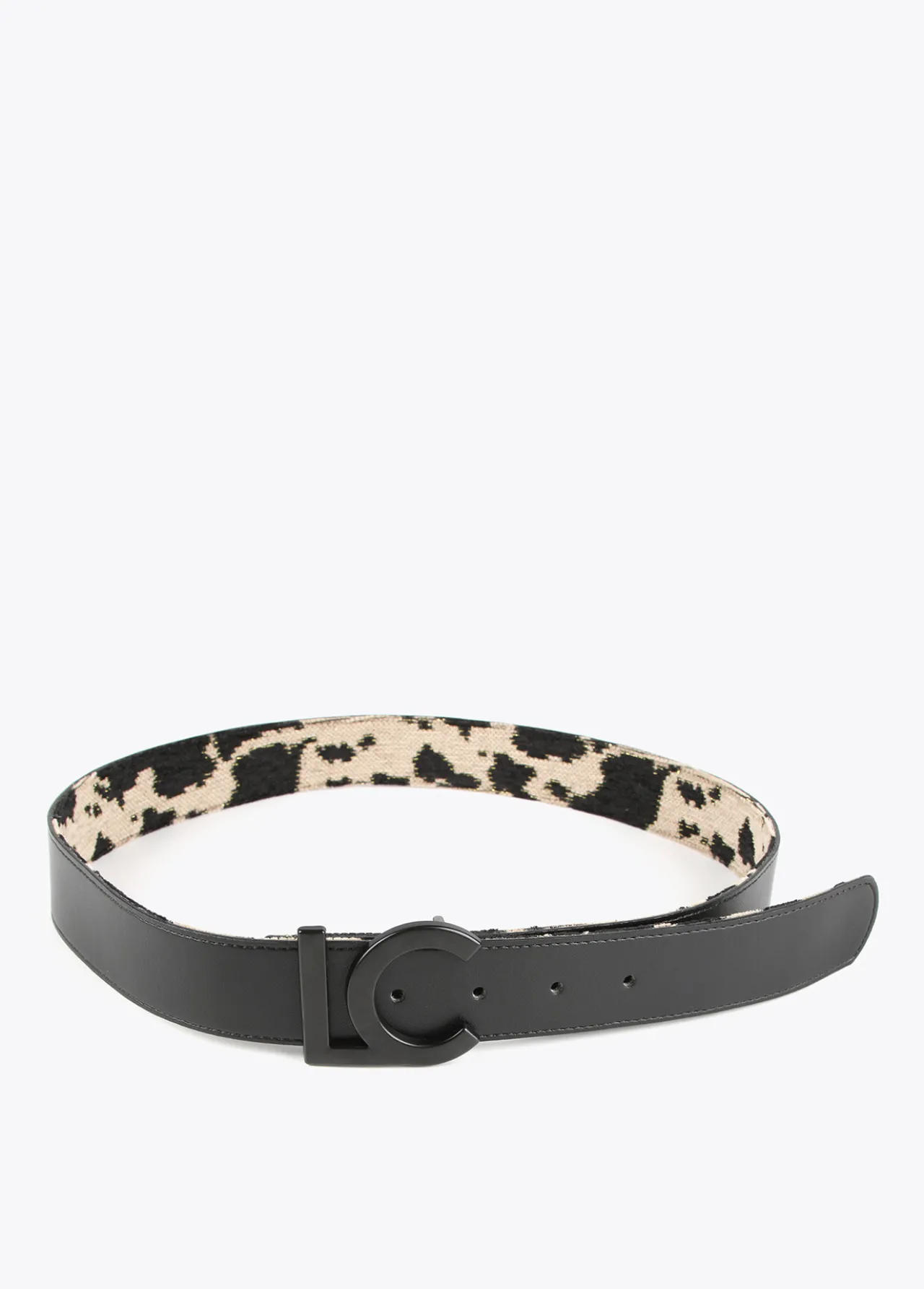 cinturn_reversible_animal_2.webp Lola Casademunt Animal Print | Cinturones<Cinturón reversible animal MARRON-NEGRO