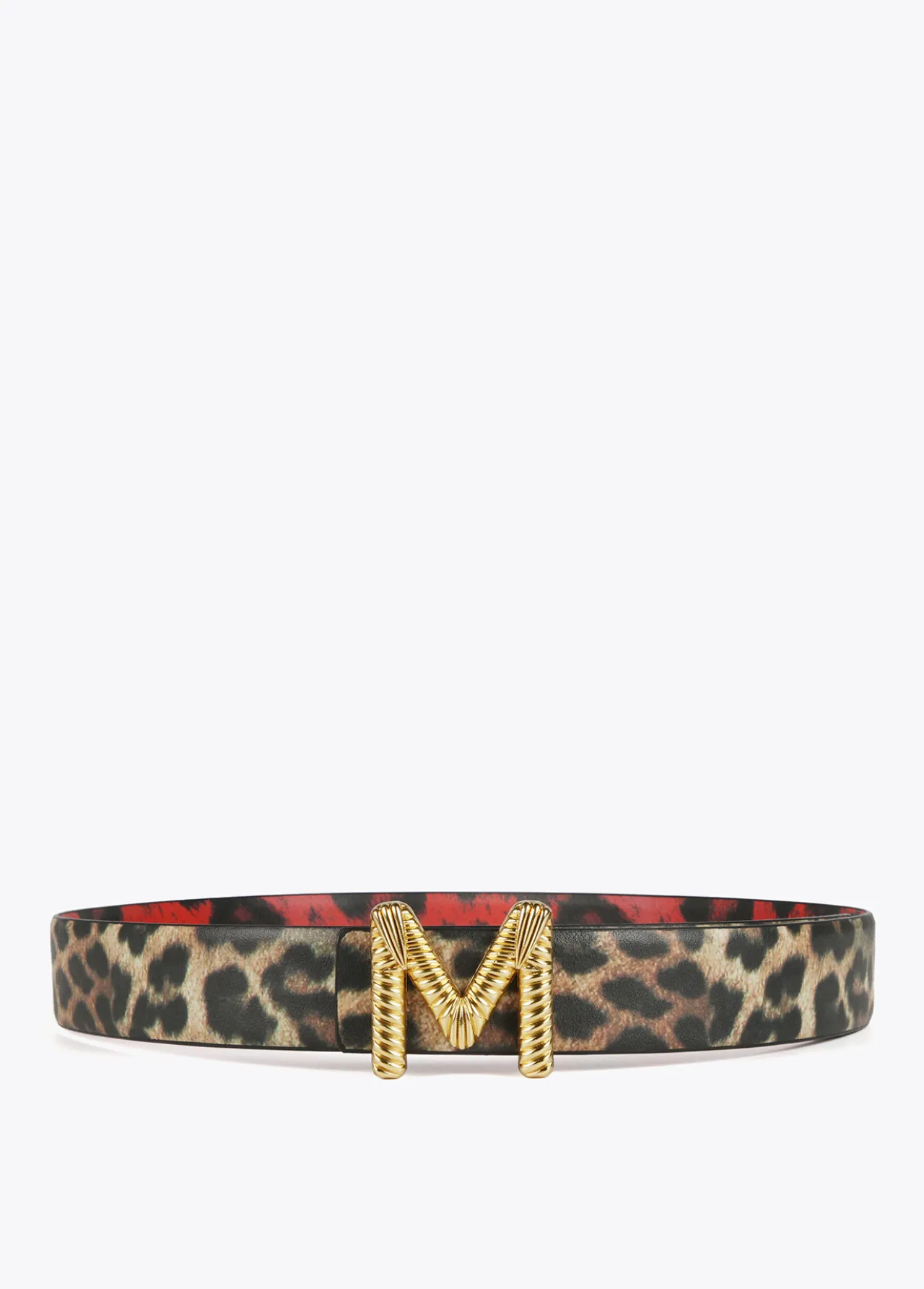 cinturn_reversible_animal_print_1-3.webp Lola Casademunt Animal Print | Cinturones<Cinturón reversible animal print ROJO-CRUDO