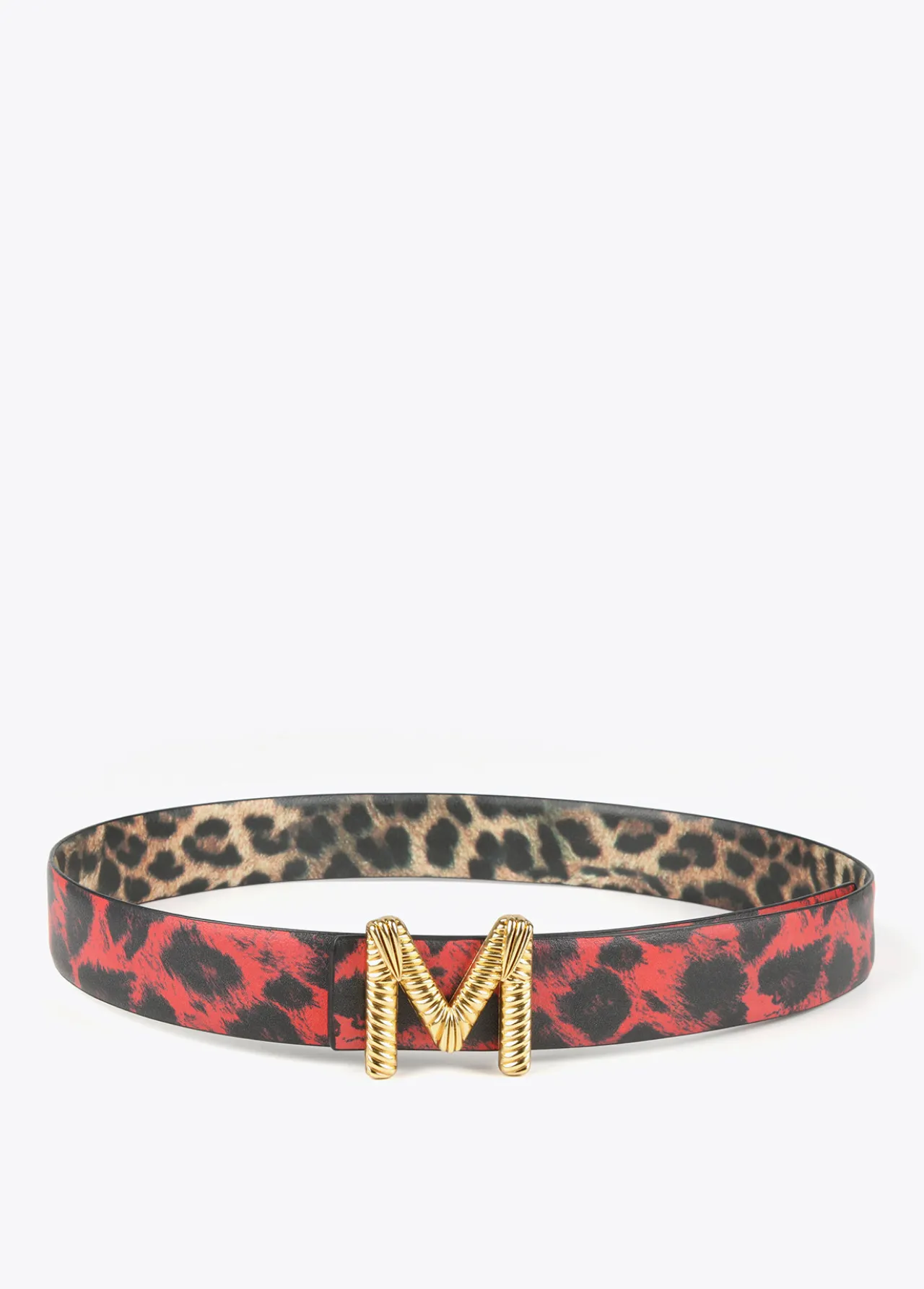 cinturn_reversible_animal_print_2-3.webp Lola Casademunt Animal Print | Cinturones<Cinturón reversible animal print ROJO-CRUDO