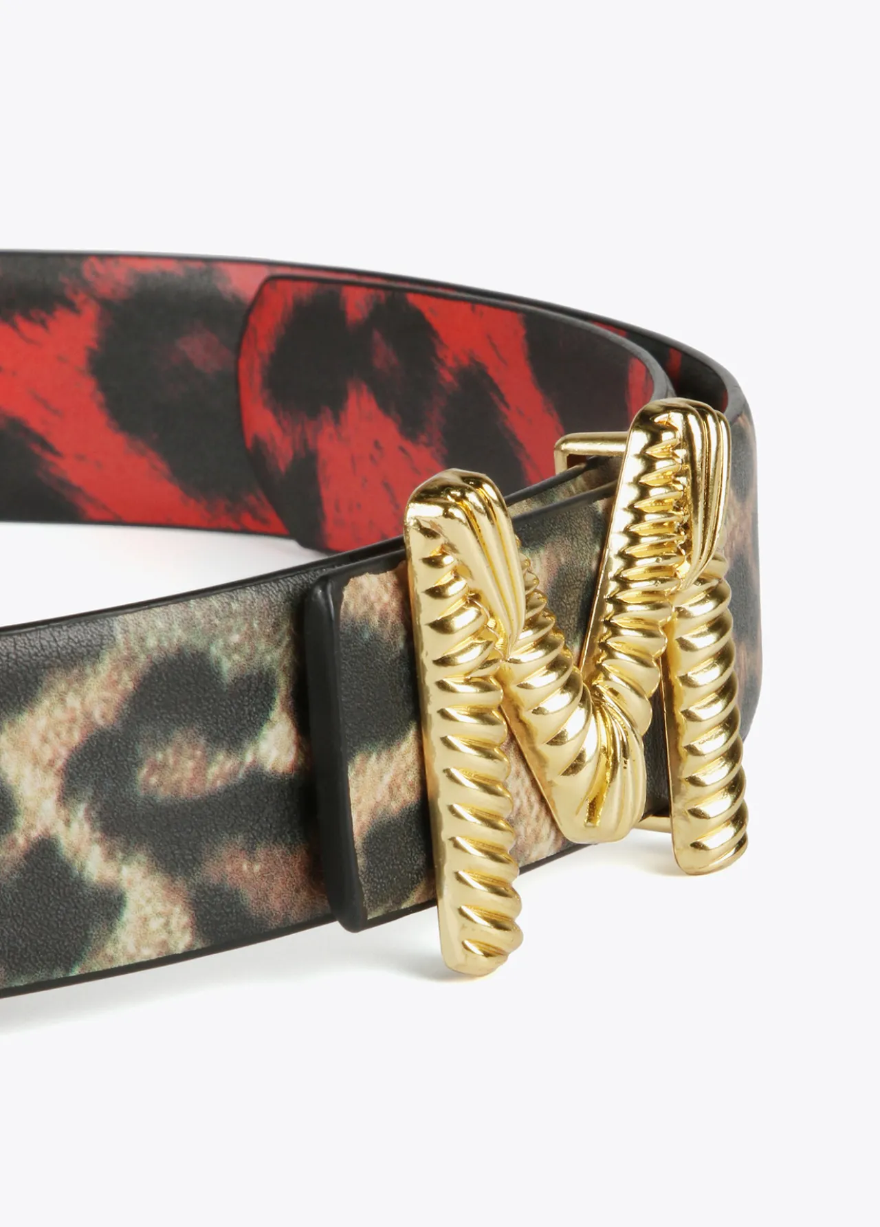 cinturn_reversible_animal_print_4-2.webp Lola Casademunt Animal Print | Cinturones<Cinturón reversible animal print ROJO-CRUDO
