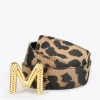 Lola Casademunt Animal Print | Cinturones<Cinturón reversible estampado animal y negro CRUDO-NEGRO