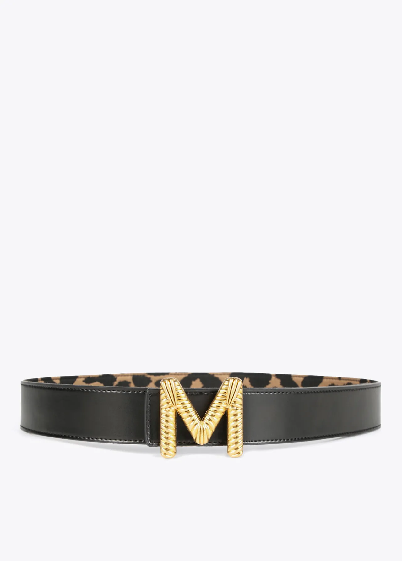 cinturn_reversible_estampado_animal_y_negro_2.webp Lola Casademunt Animal Print | Cinturones<Cinturón reversible estampado animal y negro CRUDO-NEGRO