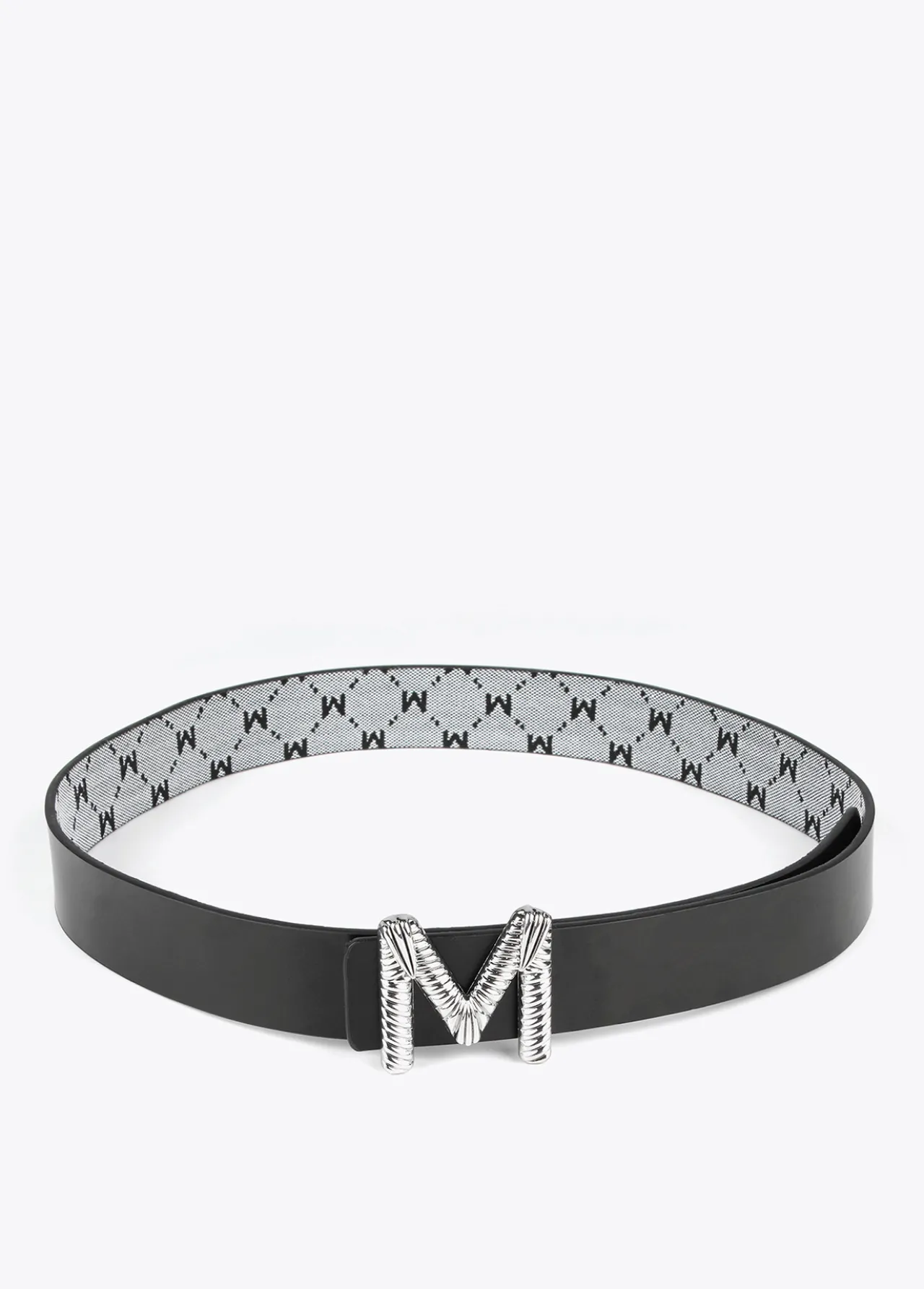 cinturn_reversible_gris_y_negro_2.webp Lola Casademunt Cinturones<Cinturón reversible gris y negro GRIS-NEGRO