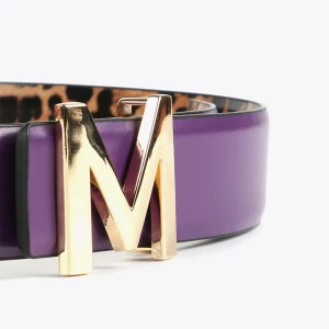 Lola Casademunt Accesorios<Cinturón reversible hebilla dorada MARRON-NEGRO