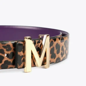 Lola Casademunt Accesorios<Cinturón reversible hebilla dorada MARRON-NEGRO