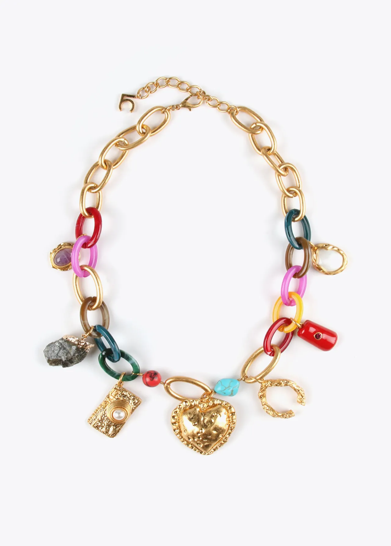 Lola Casademunt Collares<Collar colores y charms METAL-MULTICOLOR
