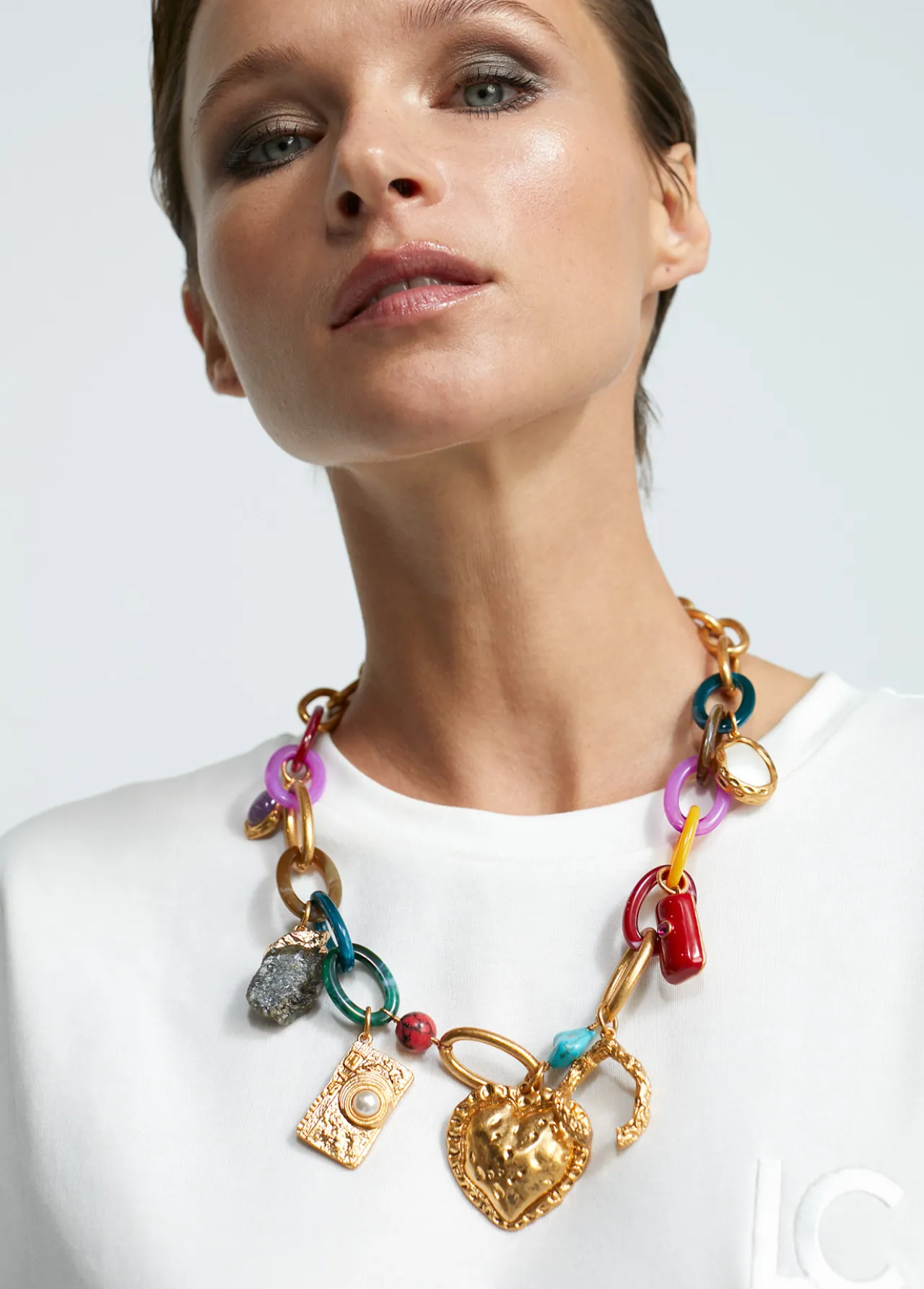 Lola Casademunt Collares<Collar colores y charms METAL-MULTICOLOR