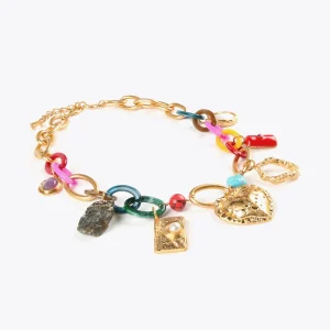 Lola Casademunt Collares<Collar colores y charms METAL-MULTICOLOR