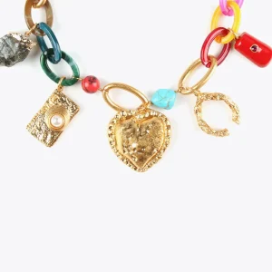 Lola Casademunt Collares<Collar colores y charms METAL-MULTICOLOR